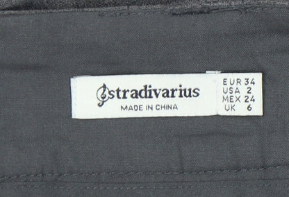Stradivarius Women's Grey Wrap Shorts UK Size 6