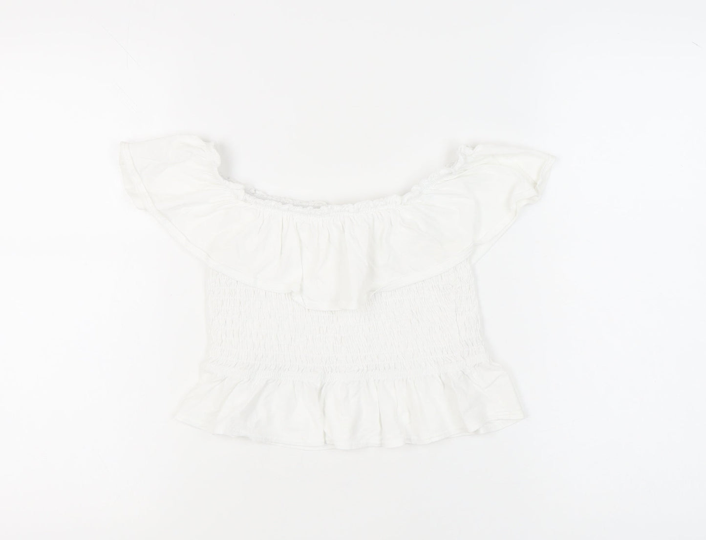 Miss Selfridge White Off the Shoulder Top, Size 10