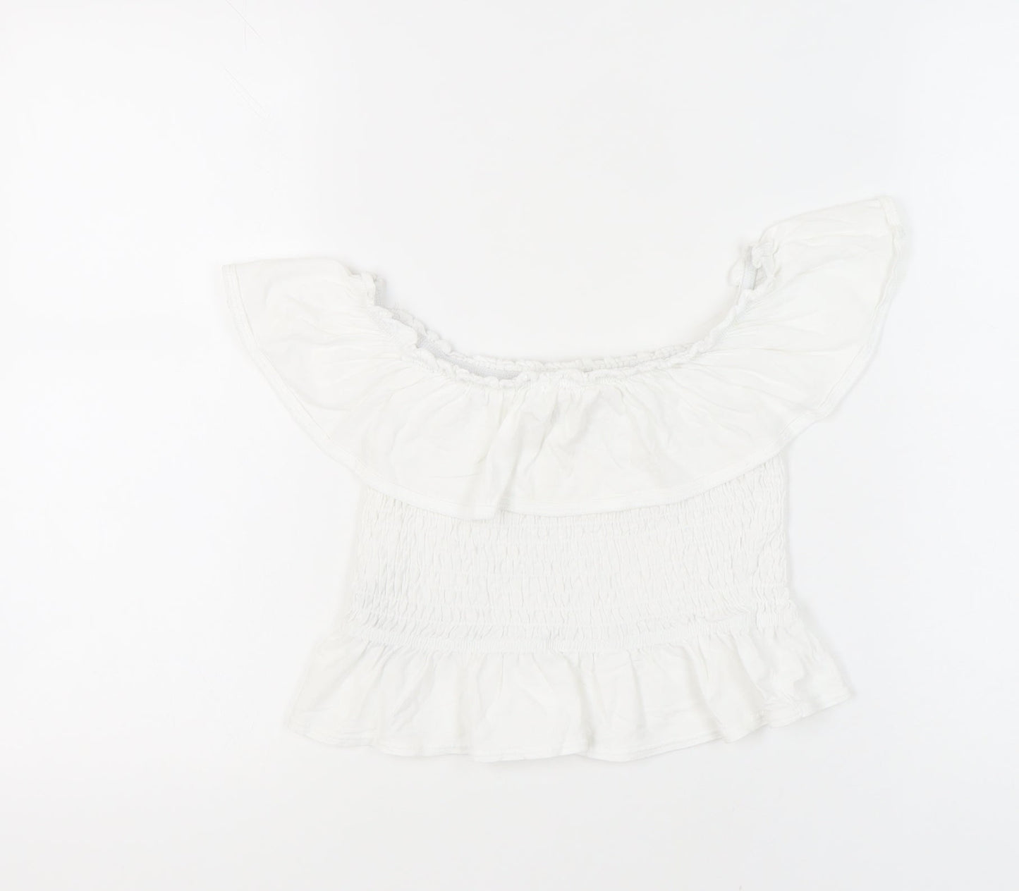 Miss Selfridge White Off the Shoulder Top, Size 10