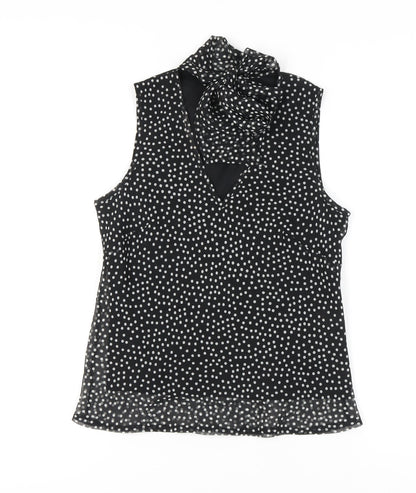 Womens UK Size 14 New Look Black Basic Blouse