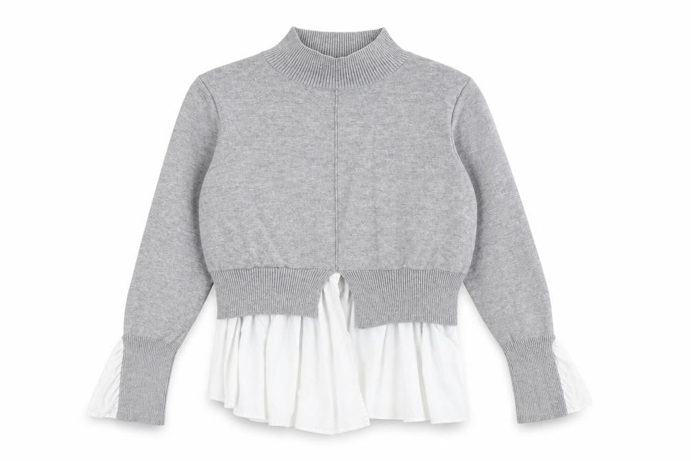 Womens UK Size L New Look Grey Pullover Jumper