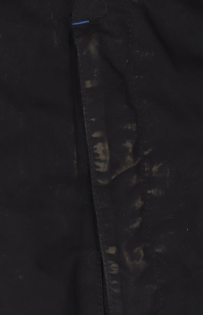 Mens UK Size L Maine New England Black Windbreaker Coat
