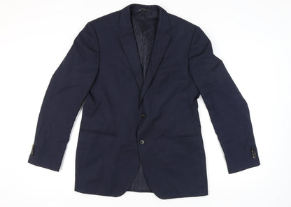 Hugo Boss Men's Blue Blazer - Size 40, Classic Style