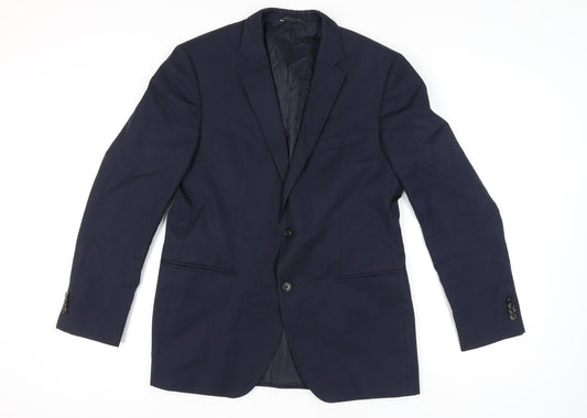 Hugo Boss Men's Blue Blazer - Size 40, Classic Style