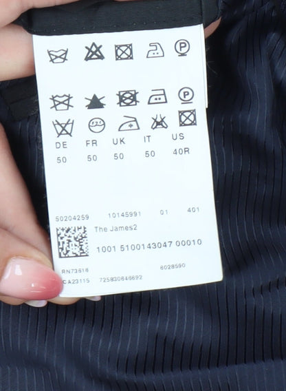 Hugo Boss Men's Blue Blazer - Size 40, Classic Style