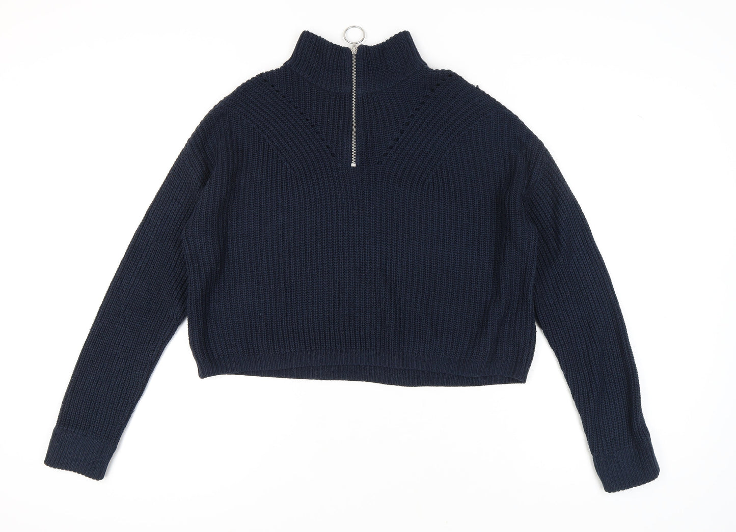 Womens UK Size S H&M Blue Pullover Jumper
