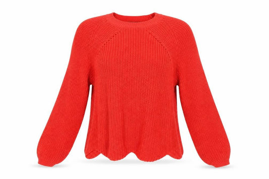 Womens UK Size M New Look Red Pullover Jumper