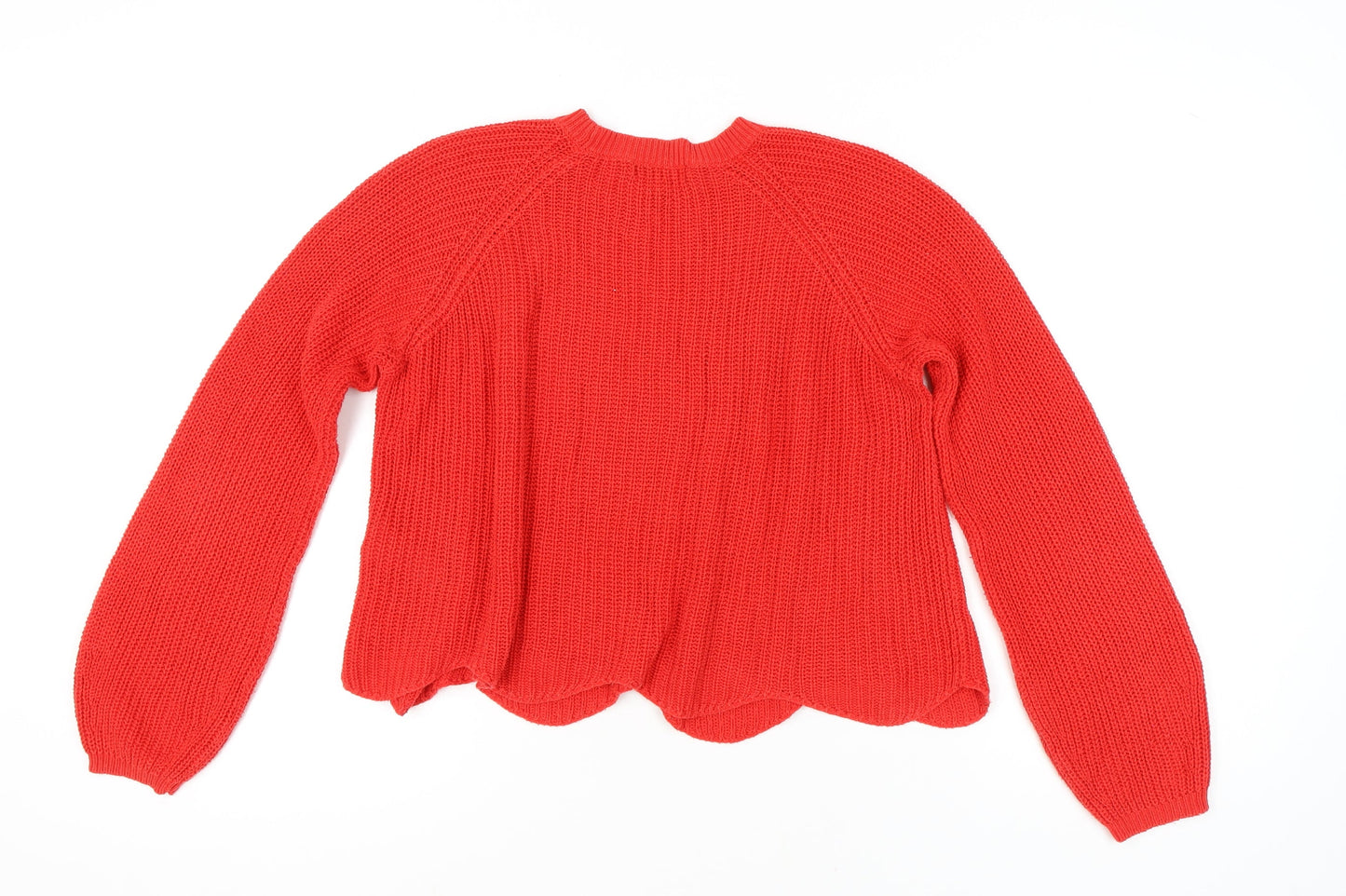 Womens UK Size M New Look Red Pullover Jumper