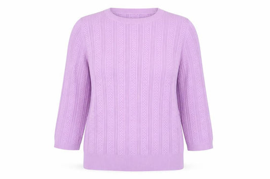 Womens UK Size 14 M&Co Purple Pullover Jumper