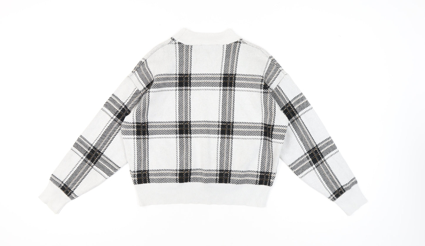 Womens UK Size S New Look White Pullover Jumper
