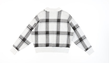 Womens UK Size S New Look White Pullover Jumper