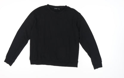 Womens UK Size 12 ASOS DESIGN Black Pullover Sweatshirt