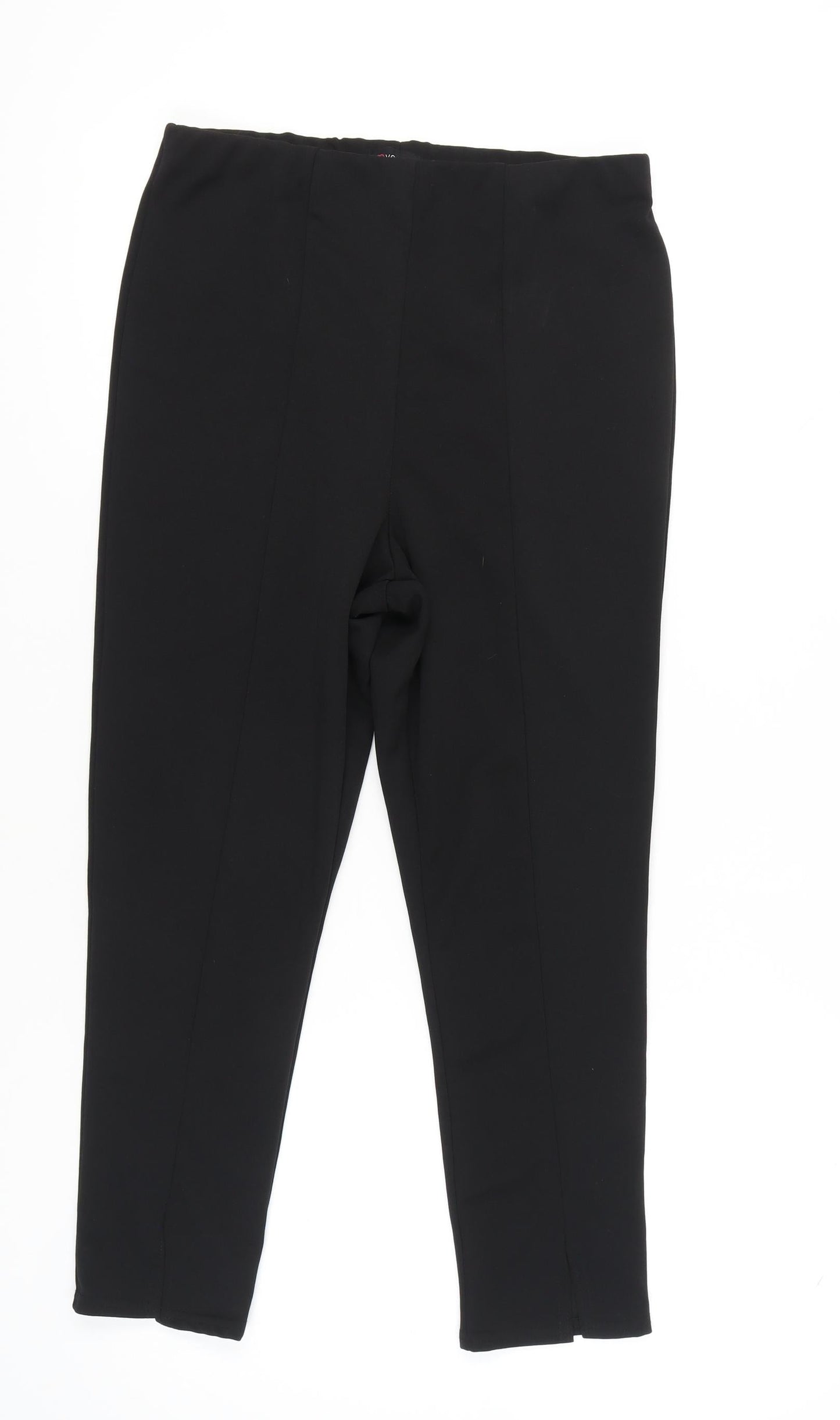 Yours Women's Black Leggings Size 16 Polyester Casual