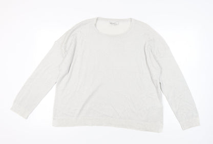 Womens UK Size XL Marks and Spencer Ivory Pullover Jumper