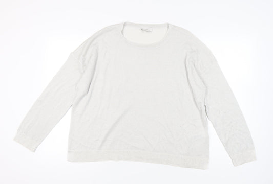 Womens UK Size XL Marks and Spencer Ivory Pullover Jumper