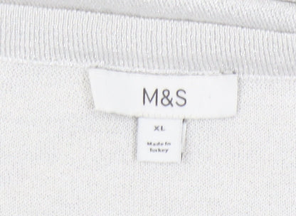 Womens UK Size XL Marks and Spencer Ivory Pullover Jumper