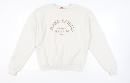 MISSPAP Women's Ivory Pullover Sweatshirt Size 10
