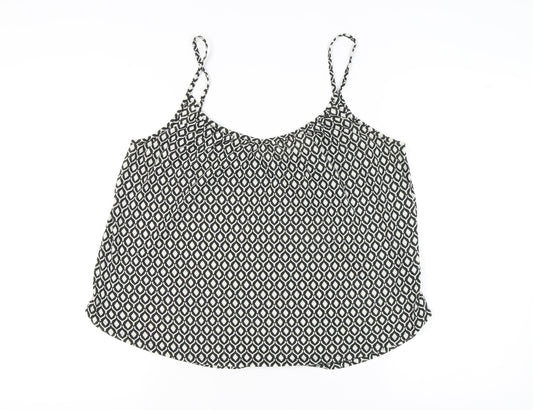 Womens UK Size 14 H&M Black Camisole Tank
