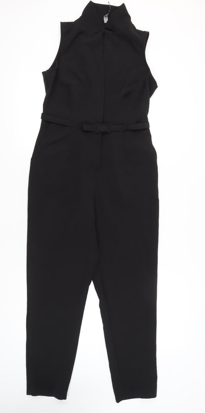 Womens UK Size 12 ASOS One-Piece Black Jumpsuit