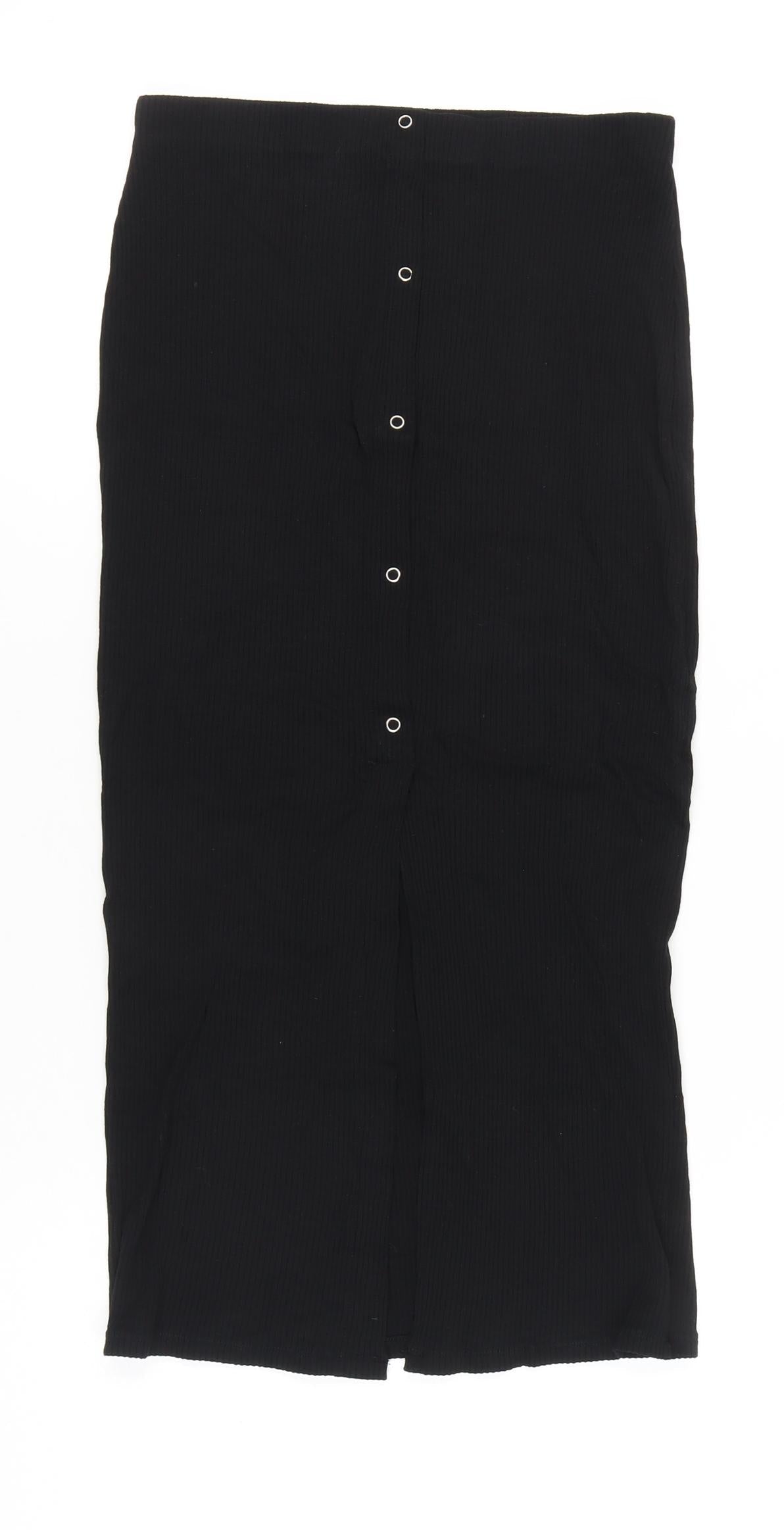 ASOS Women's Black Midi Pencil Skirt Size 10