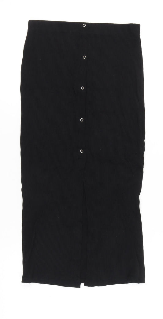 ASOS Women's Black Midi Pencil Skirt Size 10