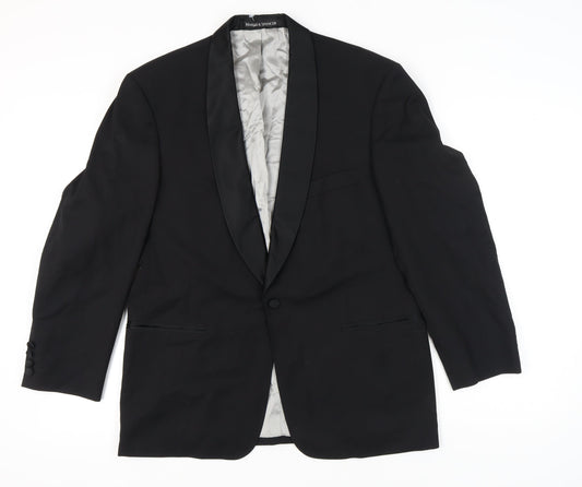 Mens UK Size 40 Marks and Spencer Regular Black Suit Jacket