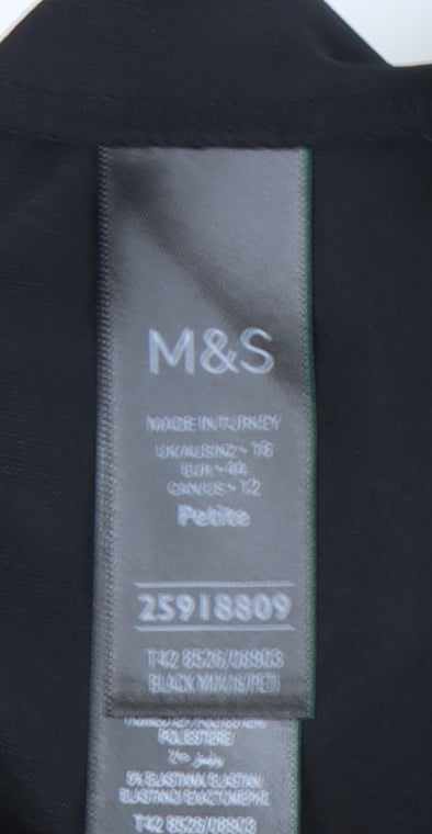 Marks and Spencer Women's Black Sleeveless Dress