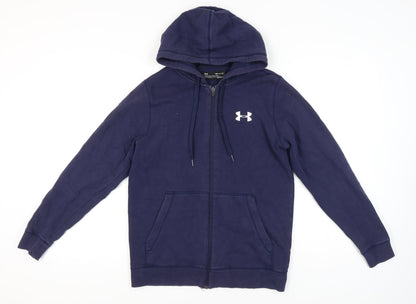 Under Armour Men's Blue Full Zip Hoodie, Size S