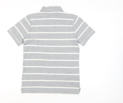 Nike Men’s Striped Grey Polo Shirt M