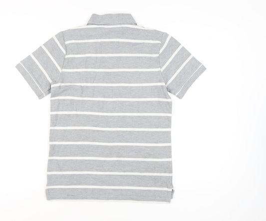 Nike Men’s Striped Grey Polo Shirt M