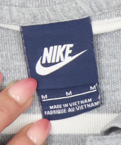 Nike Men’s Striped Grey Polo Shirt M