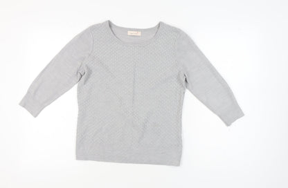 Womens UK Size 12 Marks and Spencer Grey Pullover Jumper