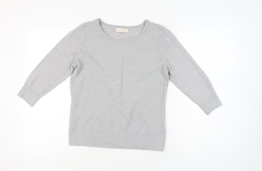 Womens UK Size 12 Marks and Spencer Grey Pullover Jumper
