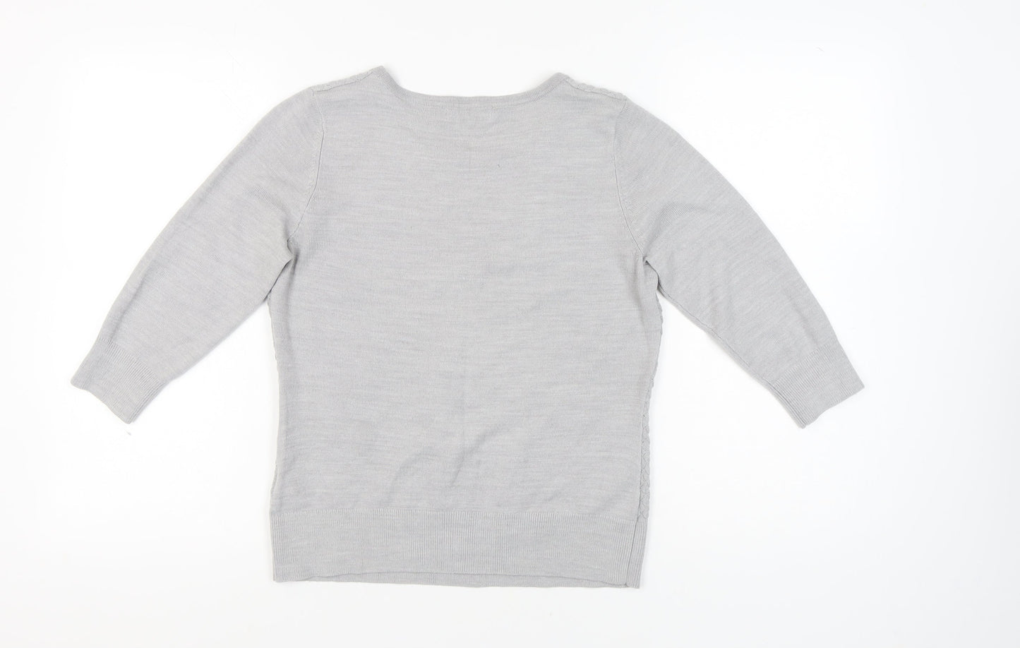 Womens UK Size 12 Marks and Spencer Grey Pullover Jumper