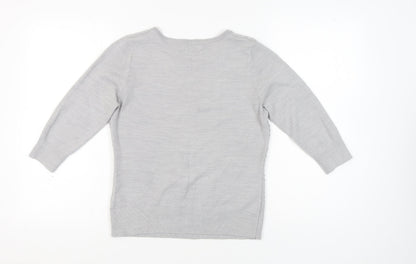 Womens UK Size 12 Marks and Spencer Grey Pullover Jumper