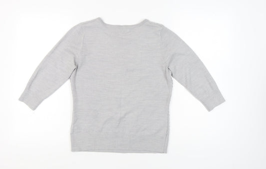 Womens UK Size 12 Marks and Spencer Grey Pullover Jumper
