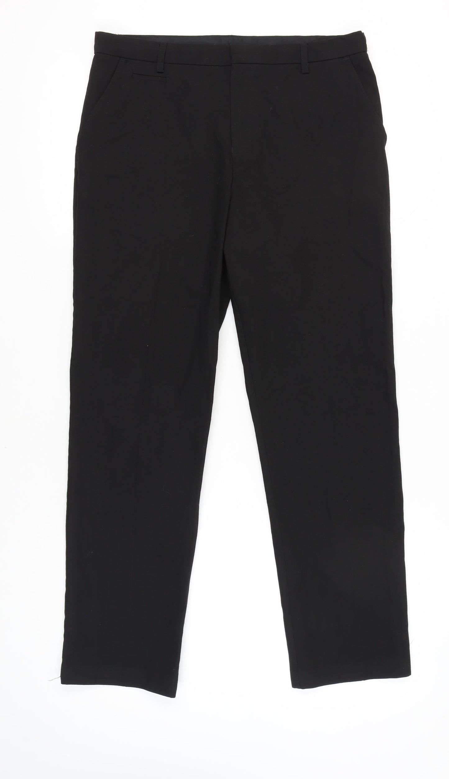 Marks and Spencer Boys Black Dress Pants 12 Years Regular Fit