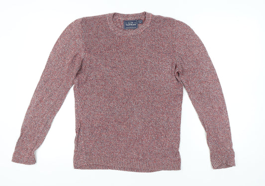 Topman XS Men's Multicoloured Cotton Crew Neck Jumper
