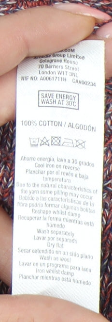 Topman XS Men's Multicoloured Cotton Crew Neck Jumper