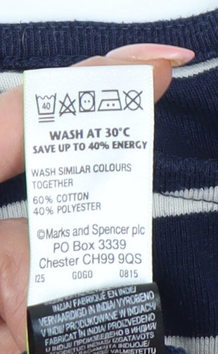 Womens UK Size 14 Marks and Spencer Blue  T-Shirt