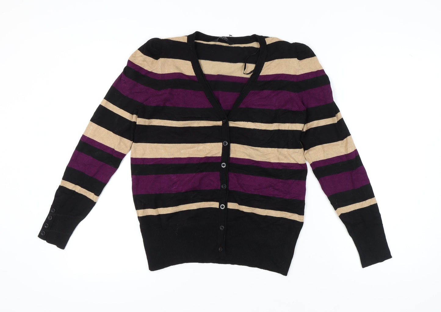 Womens UK Size 14 BHS Black Cardigan Jumper