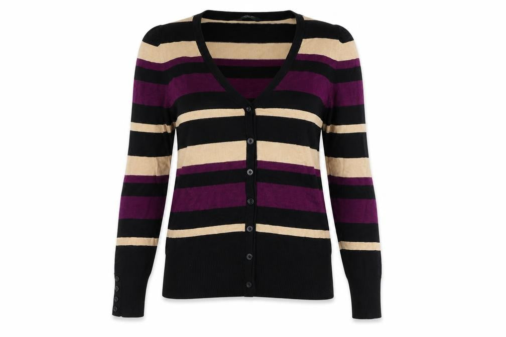 Womens UK Size 14 BHS Black Cardigan Jumper