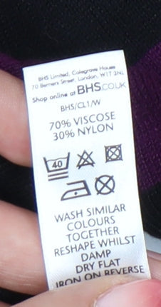 Womens UK Size 14 BHS Black Cardigan Jumper
