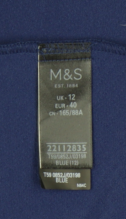 Marks and Spencer Blue Women's Suit Jacket Size 12