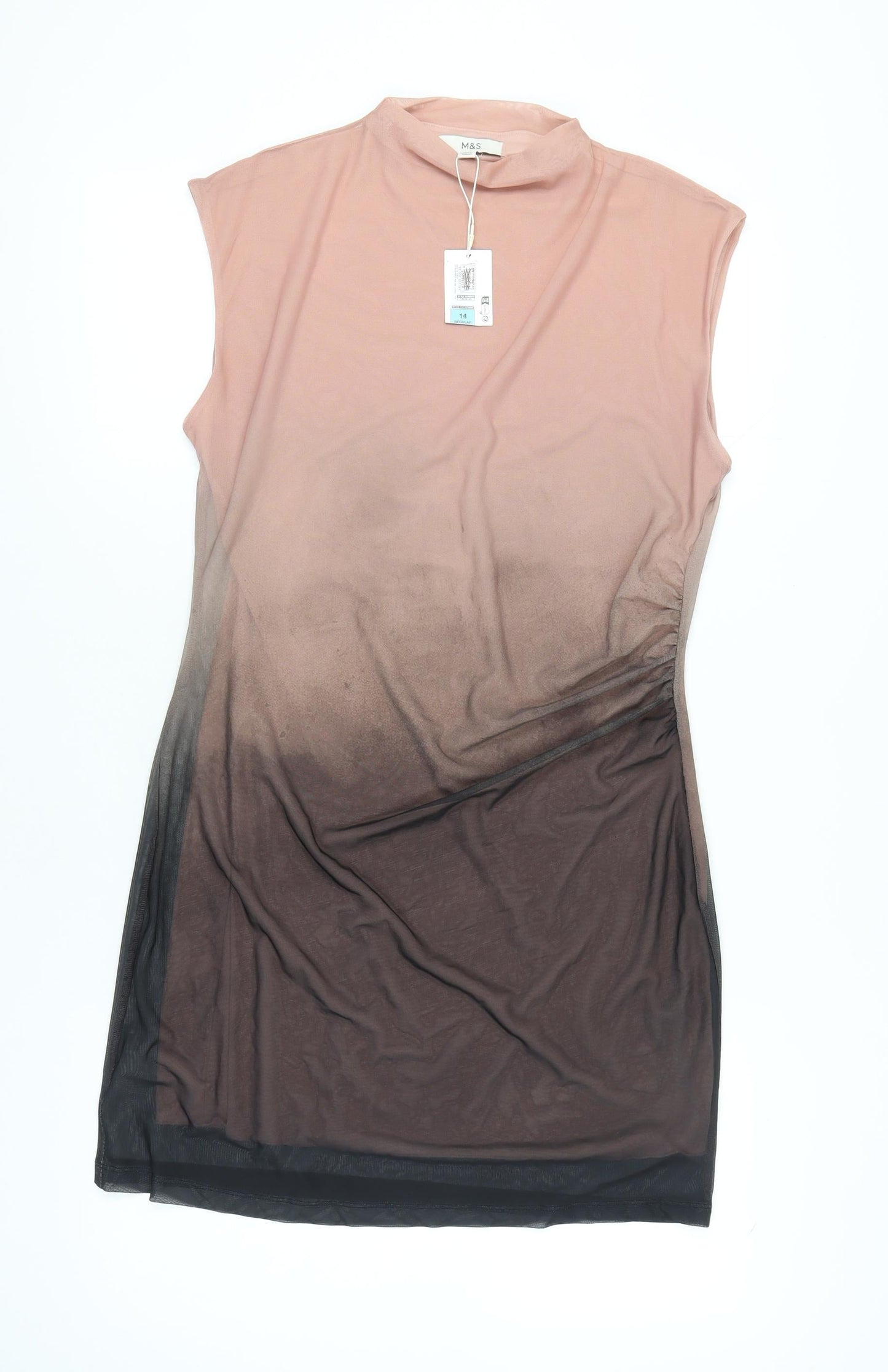 Marks and Spencer Women's Pink Dress Size 14