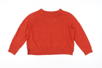Womens UK Size 14 H&M Red Pullover Jumper