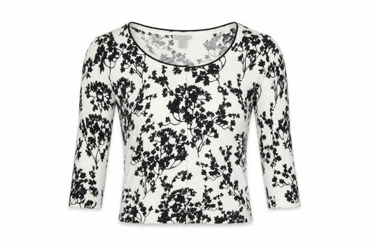 H&M Women's Black and White Cardigan Size S