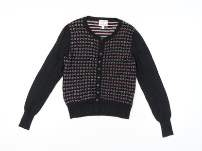 Womens UK Size S Antoni & Alison Black Cardigan Jumper
