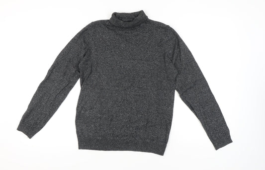 Next Men's Grey Roll Neck Pullover Jumper Size S