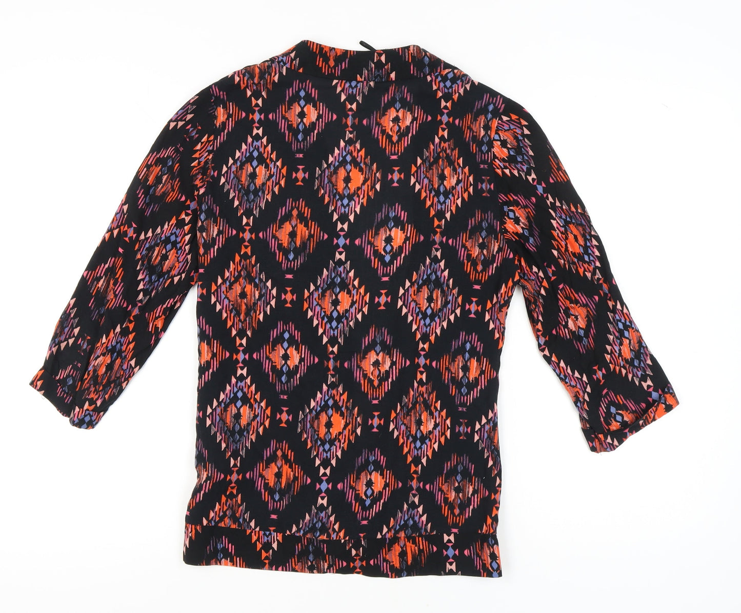 Womens UK Size 8 New Look Multicoloured Basic Blouse